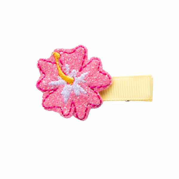 barrette fille fleur hibiscus