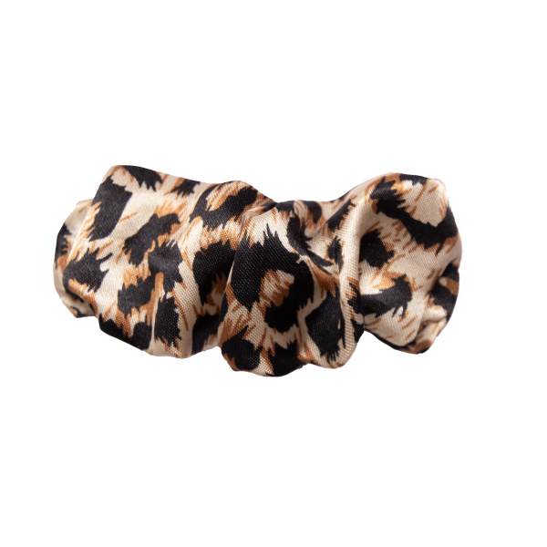 Barrette clip cheveux femme leopard satin