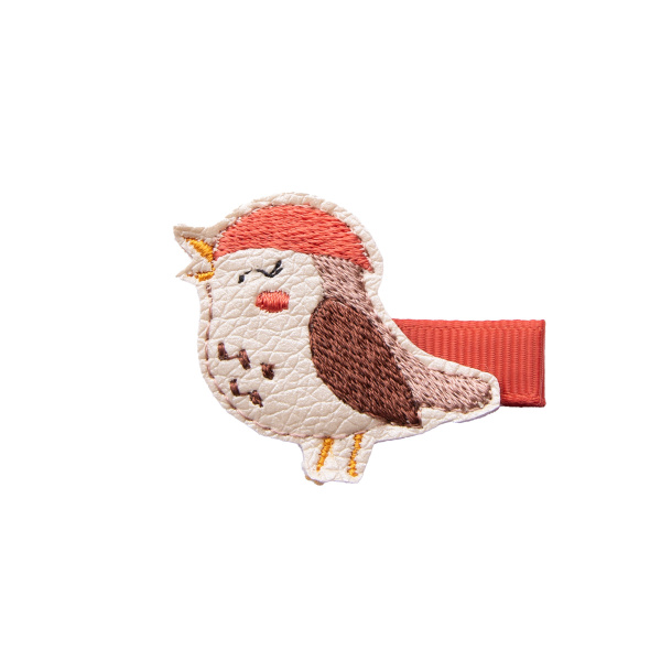 barrette fille petit oiseau d'automne