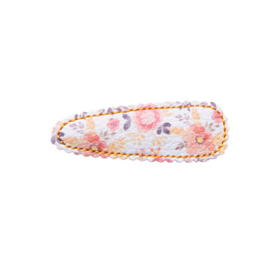 Barrette clic clac fleurs d’automne