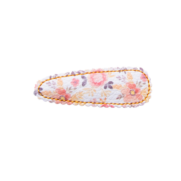 Barrette enfant clic clac fleurs d'automne