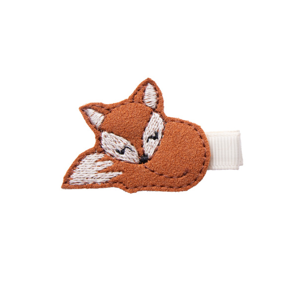 Barrette petit renard roux enfant