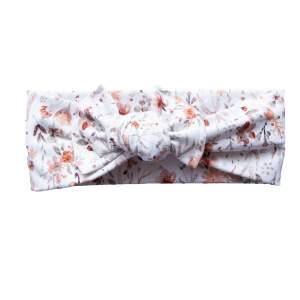 Bandeau bébé jersey fleurs d’eau d’automne