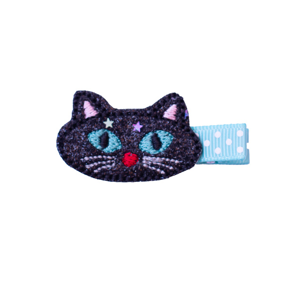 barrette chat noir enfant