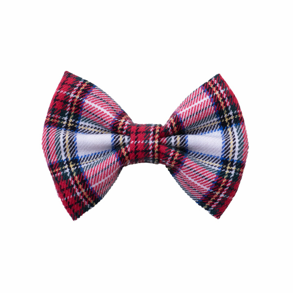 barrette fille noeud tartan noel