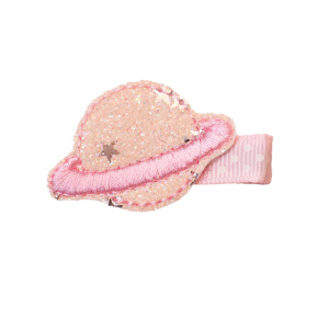 Barrette galaxie rose