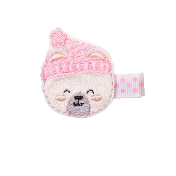 barrette fille ourson de noel