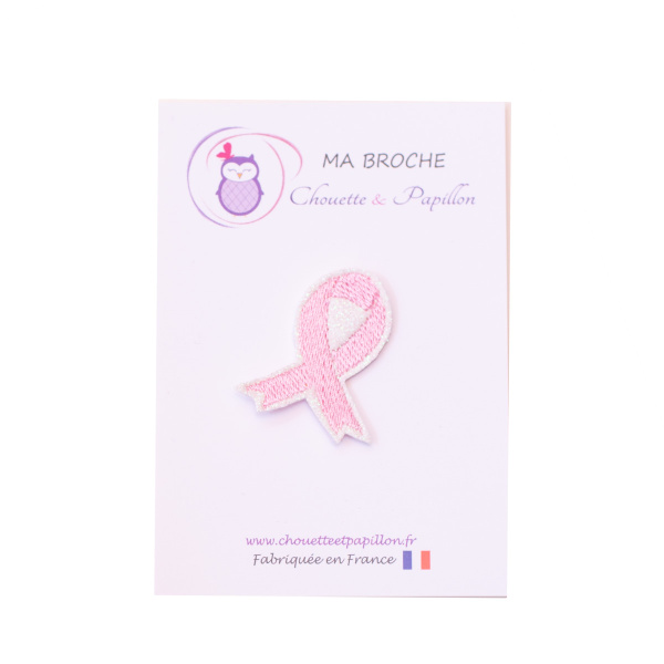 Broche octobre rose