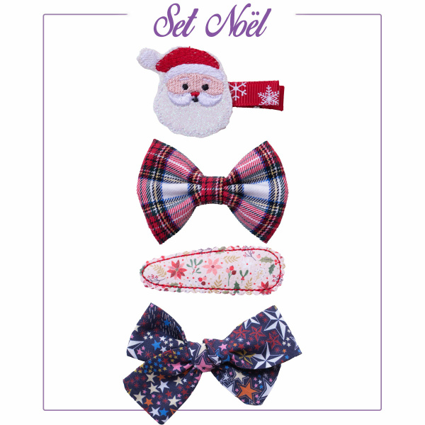 Set accessoires cheveux Noel