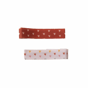 Barrette duo petits coeurs