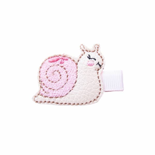 barrette escargot rose enfant