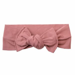 Bandeau bébé jersey vieux rose foncé