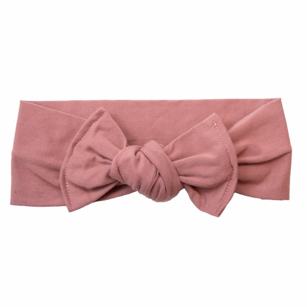 bandeau bébé fille jersey vieux rose