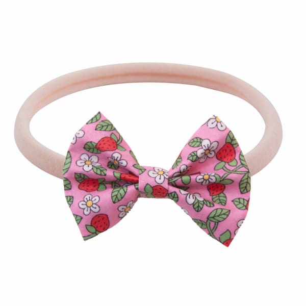 bandeau bebe nylon noeud fraises