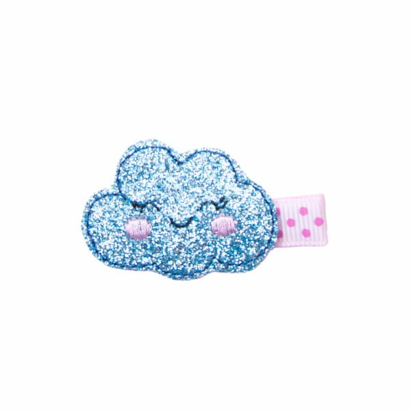 barrette anti glisse petit nuage paillettes