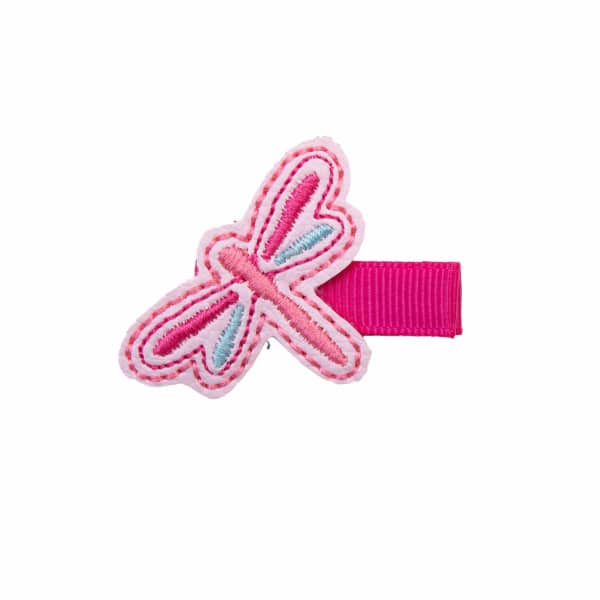 barrette bebe fille libellule rose