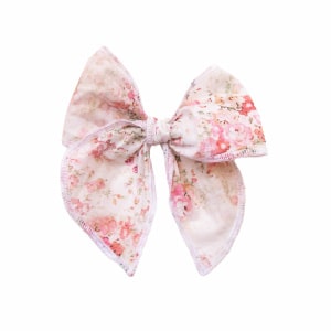 Barrette noeud princesse Liberty Umbria rose