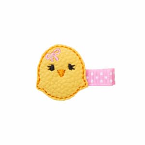 Barrette petit poussin jaune