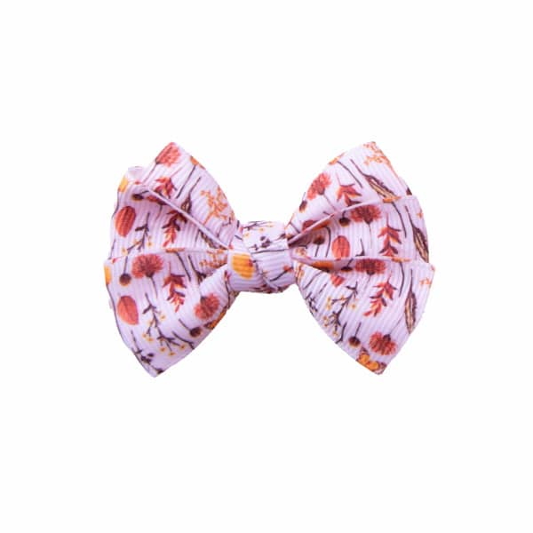 barrette noeud ruban fleuri enfant