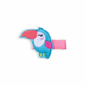 Barrette toucan brodée fille